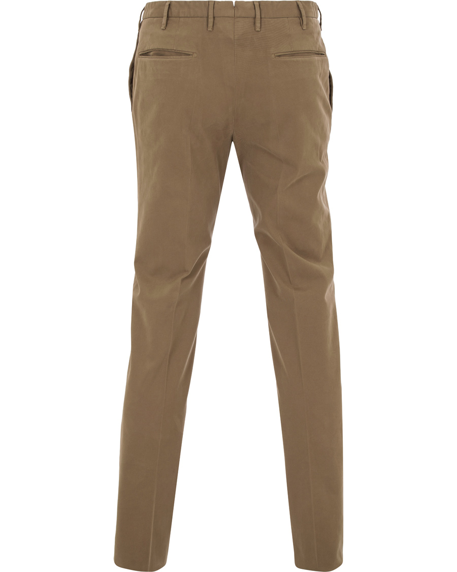 Herre | Bukser | Incotex | Slim Fit Comfort Chino Khaki