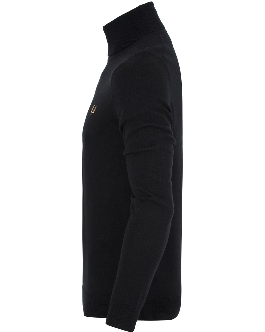 Herre | Trøjer | Fred Perry | Merino Rollneck Sweater Black