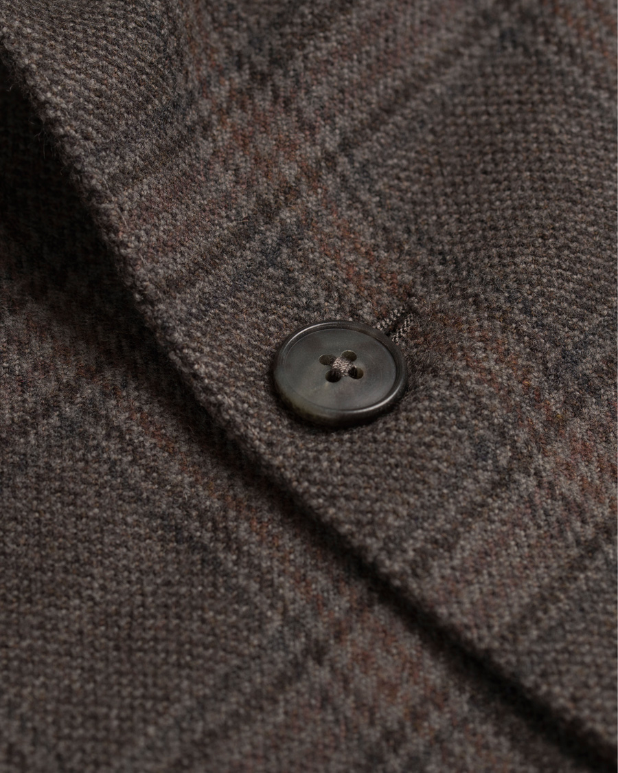Herre | Blazere & jakker | Boglioli | Prince of Wales Wool K Jacket Blazer Grey