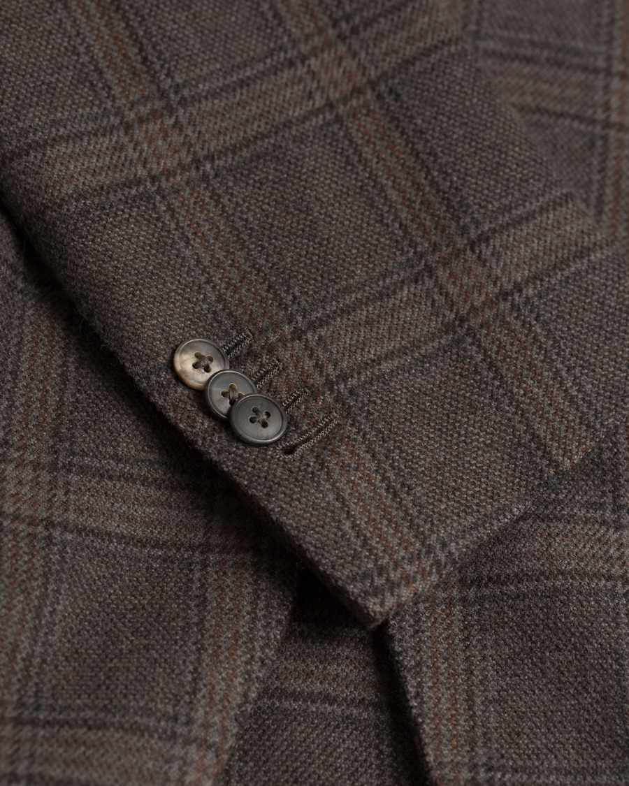 Herre | Blazere & jakker | Boglioli | Prince of Wales Wool K Jacket Blazer Grey