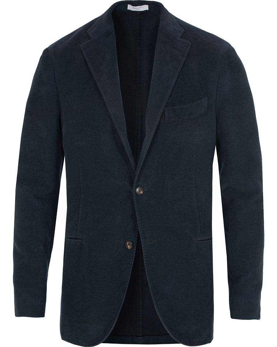 Herre | Blazere & jakker | Boglioli | Moleskin K Jacket Blazer Dark Navy