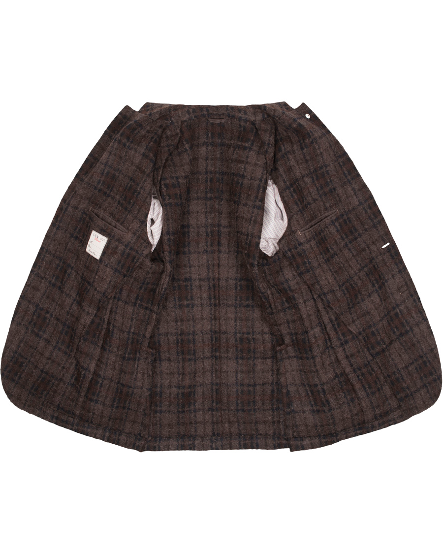 Herre | Blazere & jakker | L.B.M. 1911 | Jack Regular Wool Bouclé Check Blazer Dark Brown