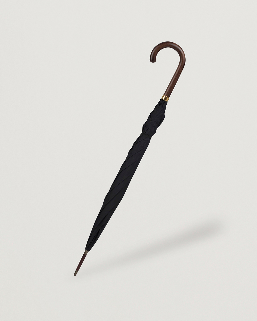 Herre | Paraplyer | Fox Umbrellas | Polished Hardwood Umbrella Black