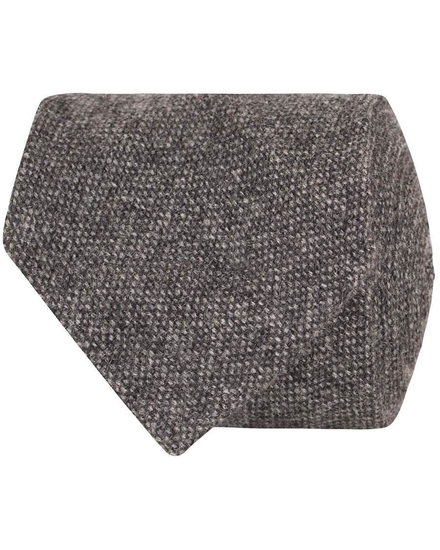 Herre | Drake's Cashmere 8 cm Tie Grey | Drake's | Cashmere 8 cm Tie Grey