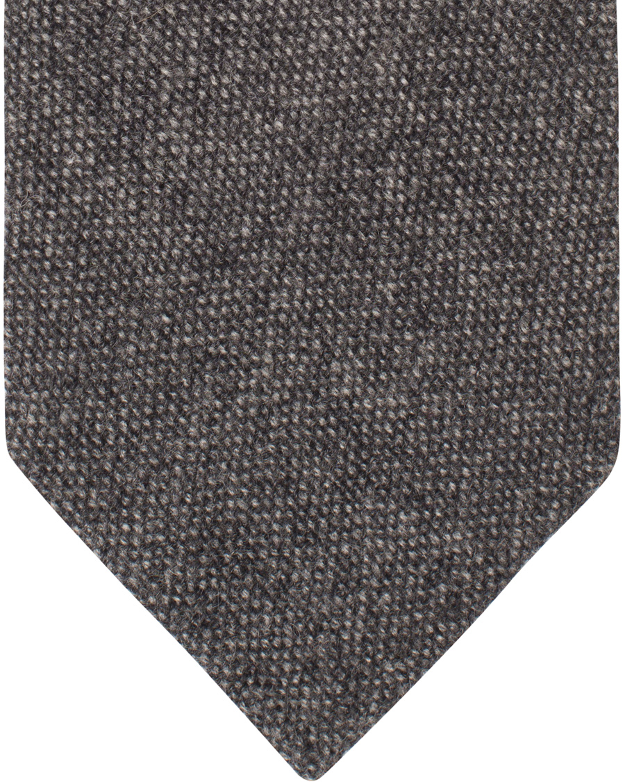 Herre | Drake's Cashmere 8 cm Tie Grey | Drake's | Cashmere 8 cm Tie Grey