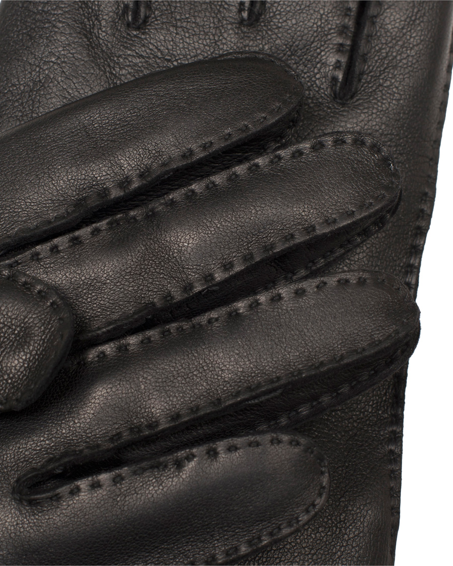 Ingen Frugtbar Byblomst Dents The Heritage Collection Rushton Handsewn Hairsheep Glove Black - Care