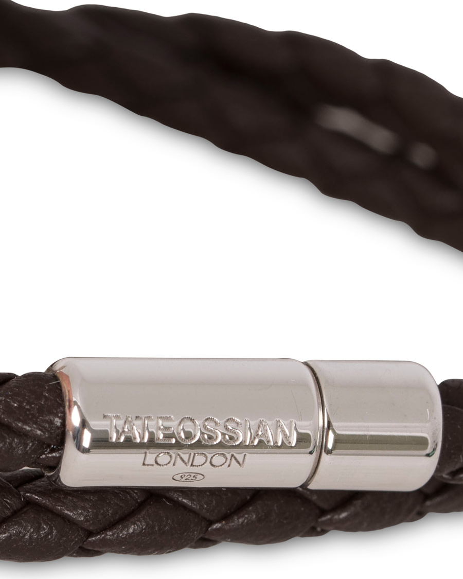 Herre | Tateossian Scoubidou Pop Leather Bracelet Dark Brown | Tateossian | Scoubidou Pop Leather Bracelet Dark Brown