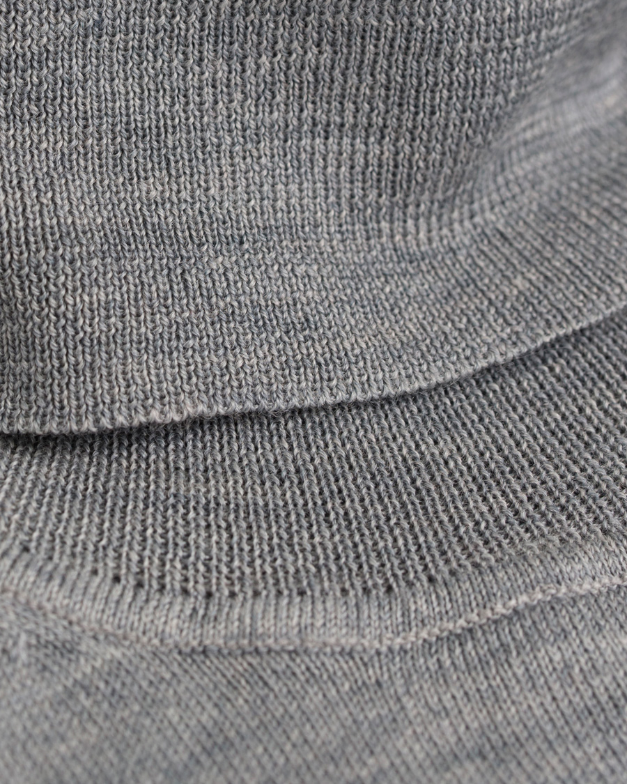 Herre | Trøjer | Filippa K | Fine Merino Rollerneck Grey Melange