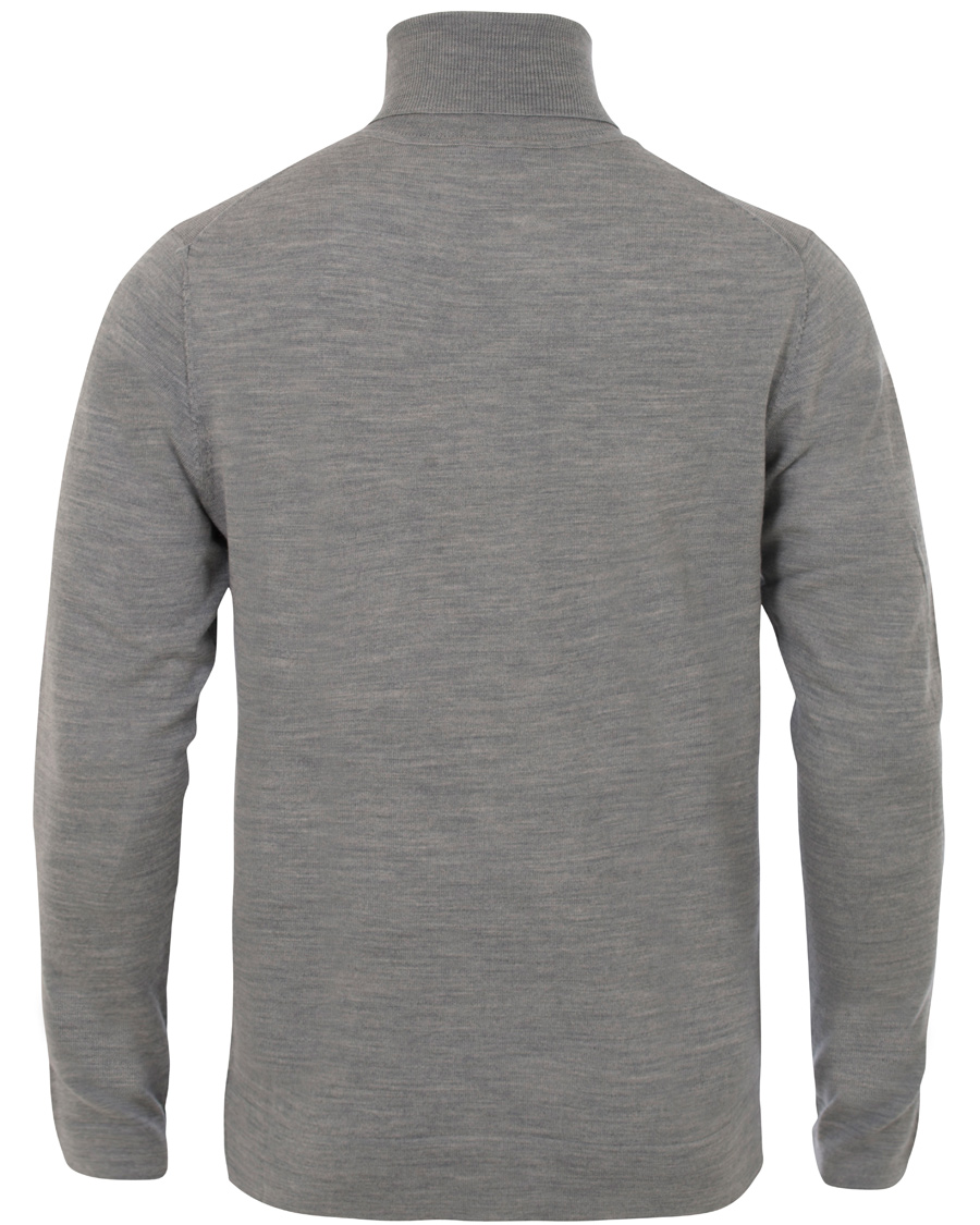 Herre | Trøjer | Filippa K | Fine Merino Rollerneck Grey Melange