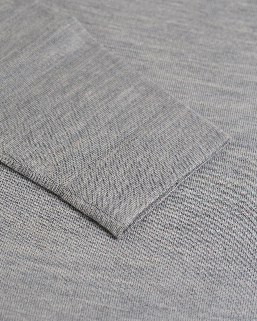 Herre | Trøjer | Filippa K | Fine Merino Rollerneck Grey Melange