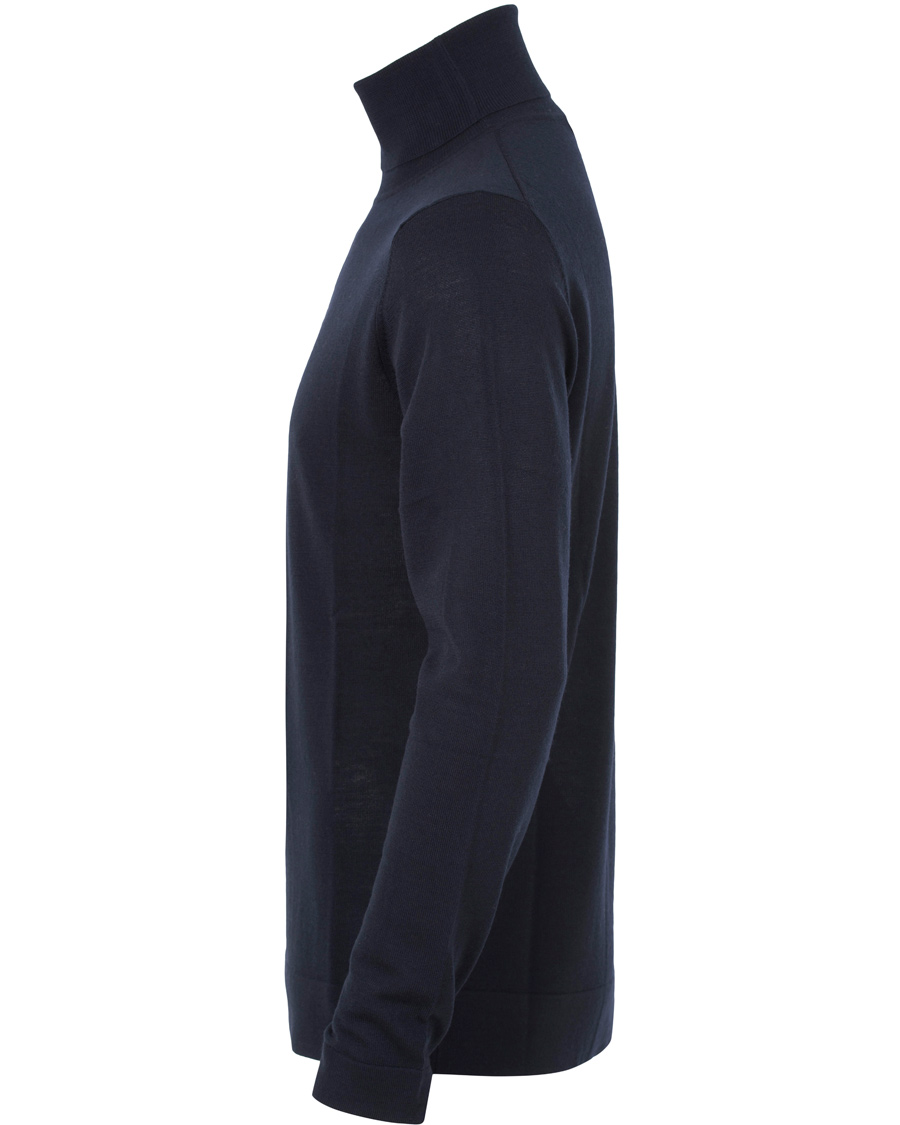 Herre | Trøjer | Filippa K | Fine Merino Rollerneck Navy