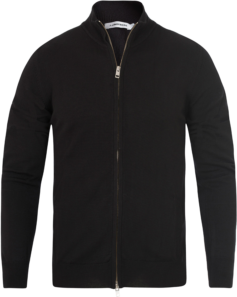 Herre | Trøjer | J.Lindeberg | August True Merino Black