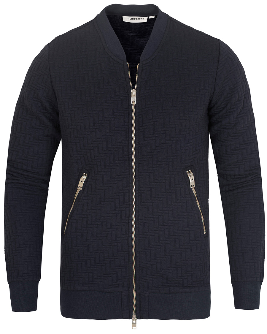 Herre | Trøjer | J.Lindeberg | Randall Quilt Jersey Midnight