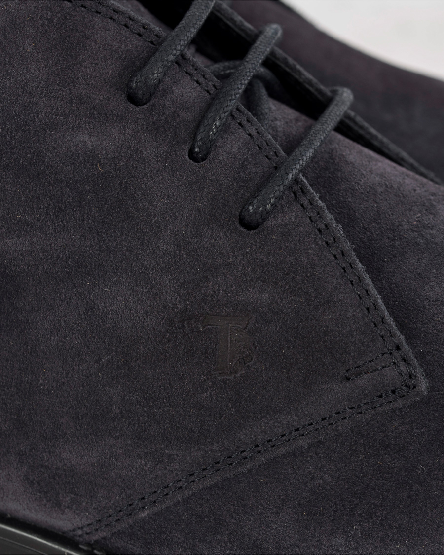 Herre | Tod's Polacco RQ Chukka Blue Denim Suede | Tod's | Polacco RQ Chukka Blue Denim Suede