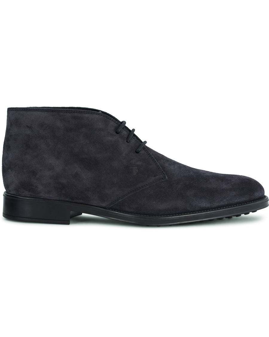 Herre | Tod's Polacco RQ Chukka Blue Denim Suede | Tod's | Polacco RQ Chukka Blue Denim Suede