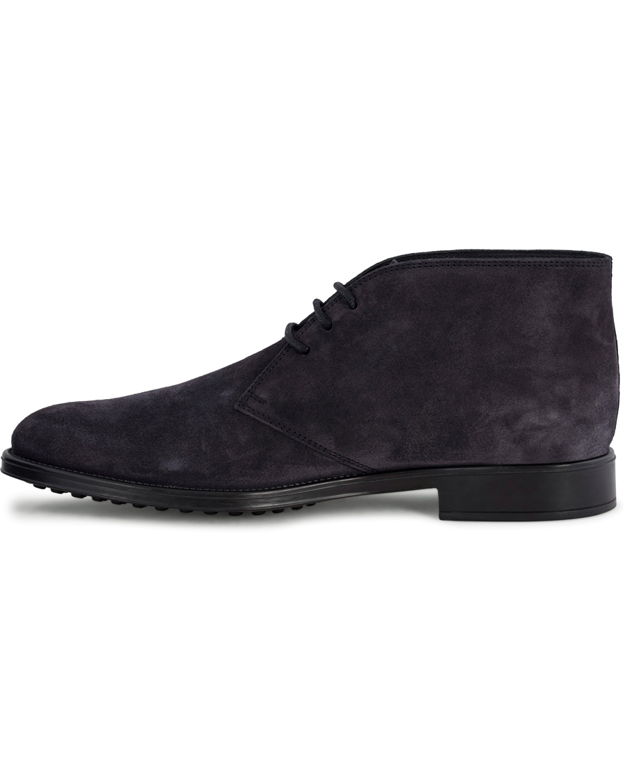 Herre | Tod's Polacco RQ Chukka Blue Denim Suede | Tod's | Polacco RQ Chukka Blue Denim Suede
