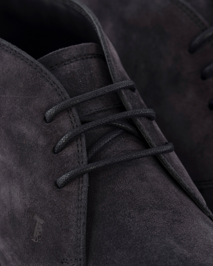 Herre | Tod's Polacco RQ Chukka Blue Denim Suede | Tod's | Polacco RQ Chukka Blue Denim Suede