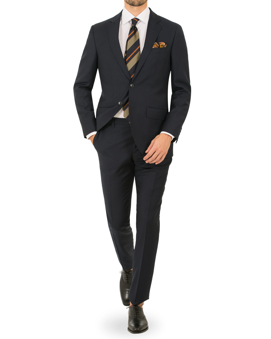 Herre | Jakkesæt | Hackett | Mayfair Wool Suit Midnight
