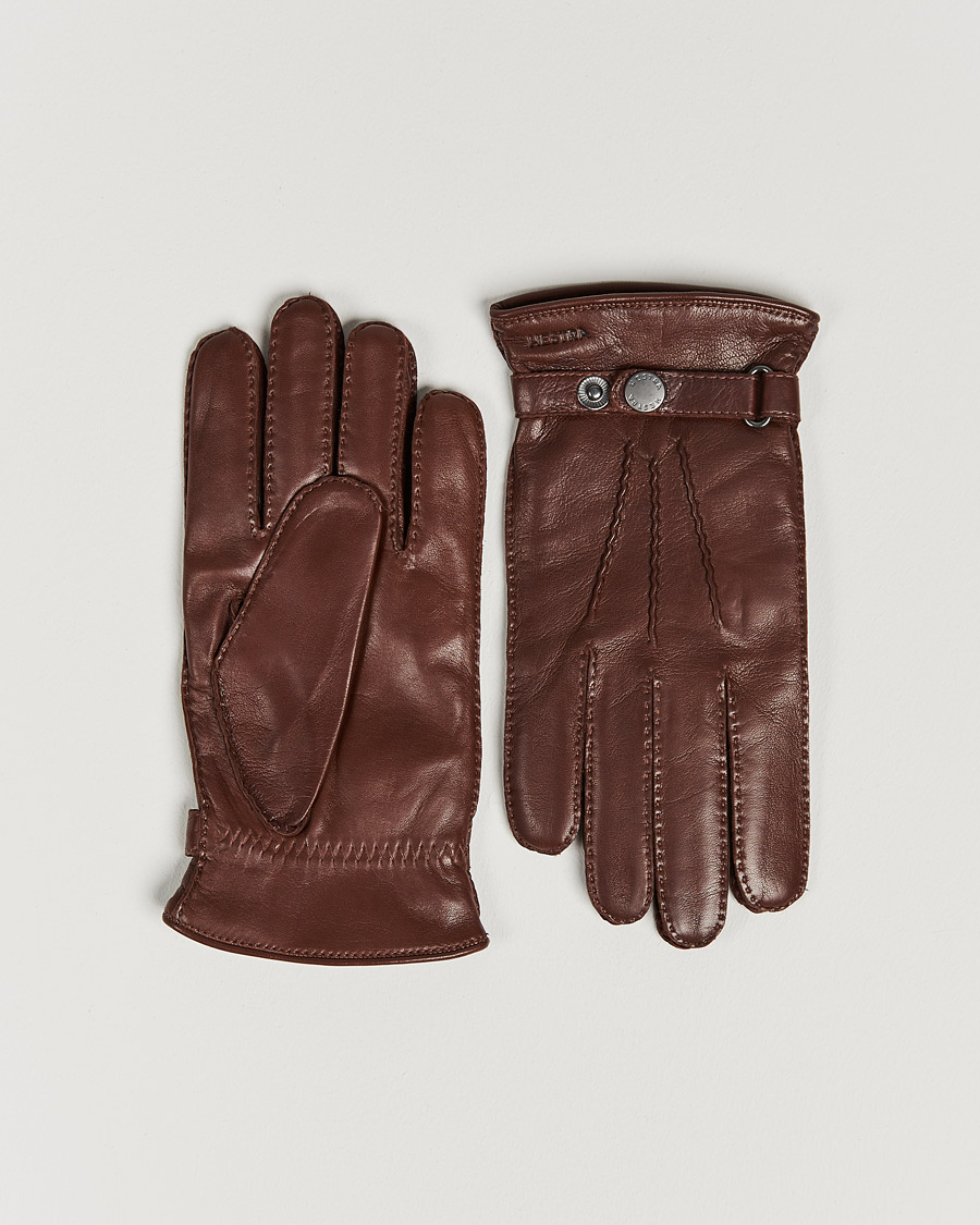 Herre | Handsker | Hestra | Jake Wool Lined Buckle Glove Chestnut