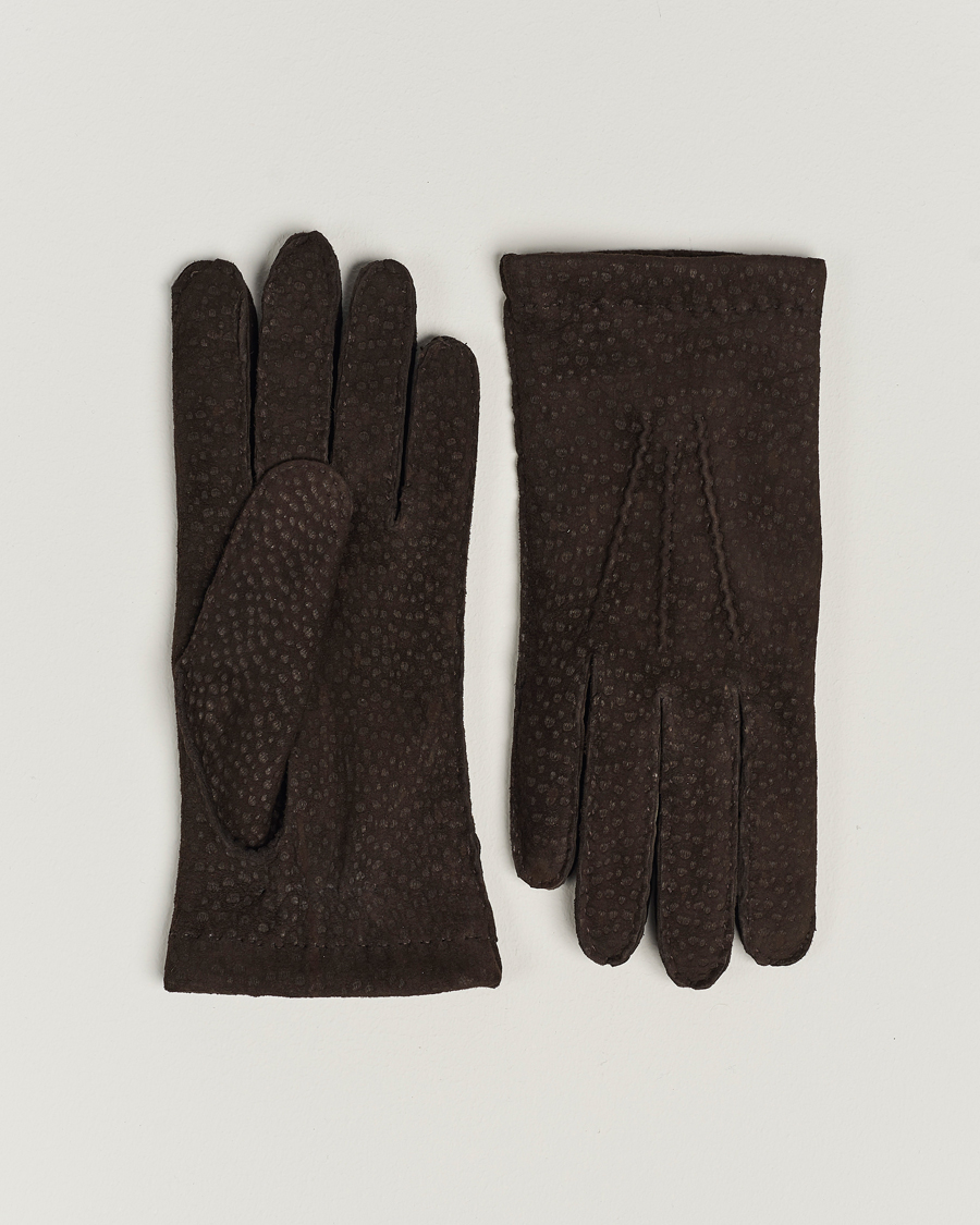Herre | Hestra Carpincho Handsewn Cashmere Glove Espresso Brown | Hestra | Carpincho Handsewn Cashmere Glove Espresso Brown