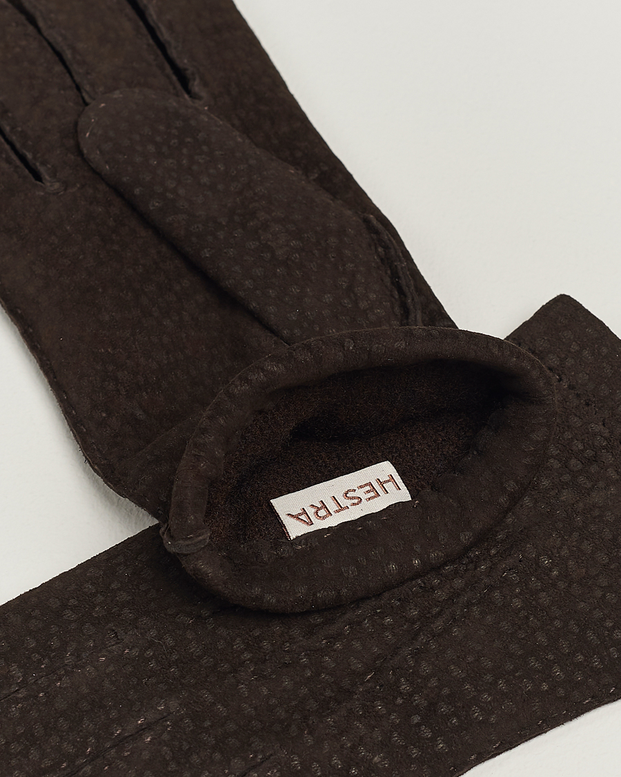 Herre | Afdelinger | Hestra | Carpincho Handsewn Cashmere Glove Espresso Brown