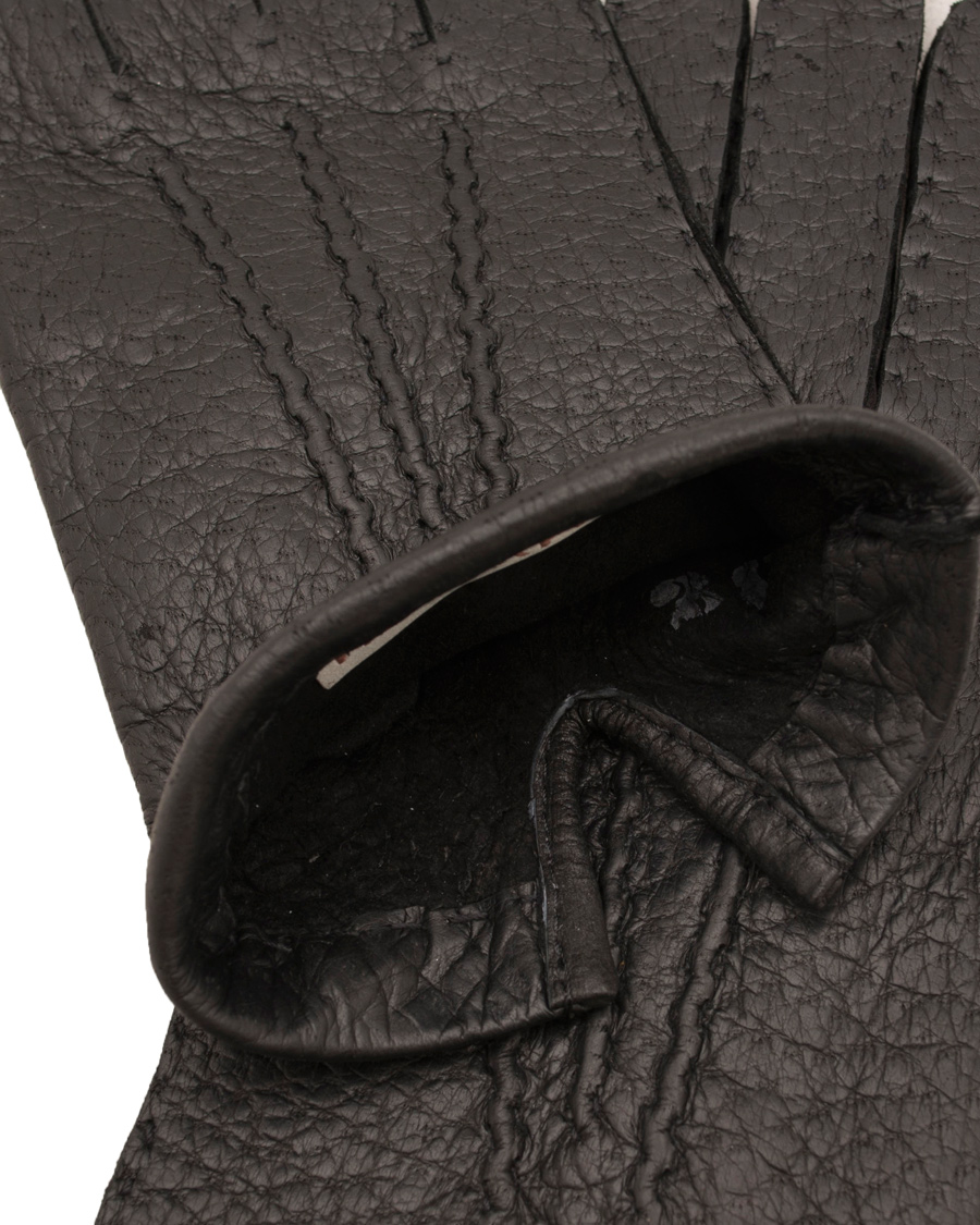 Herre | Handsker | Hestra | Peccary Handsewn Unlined Glove Black