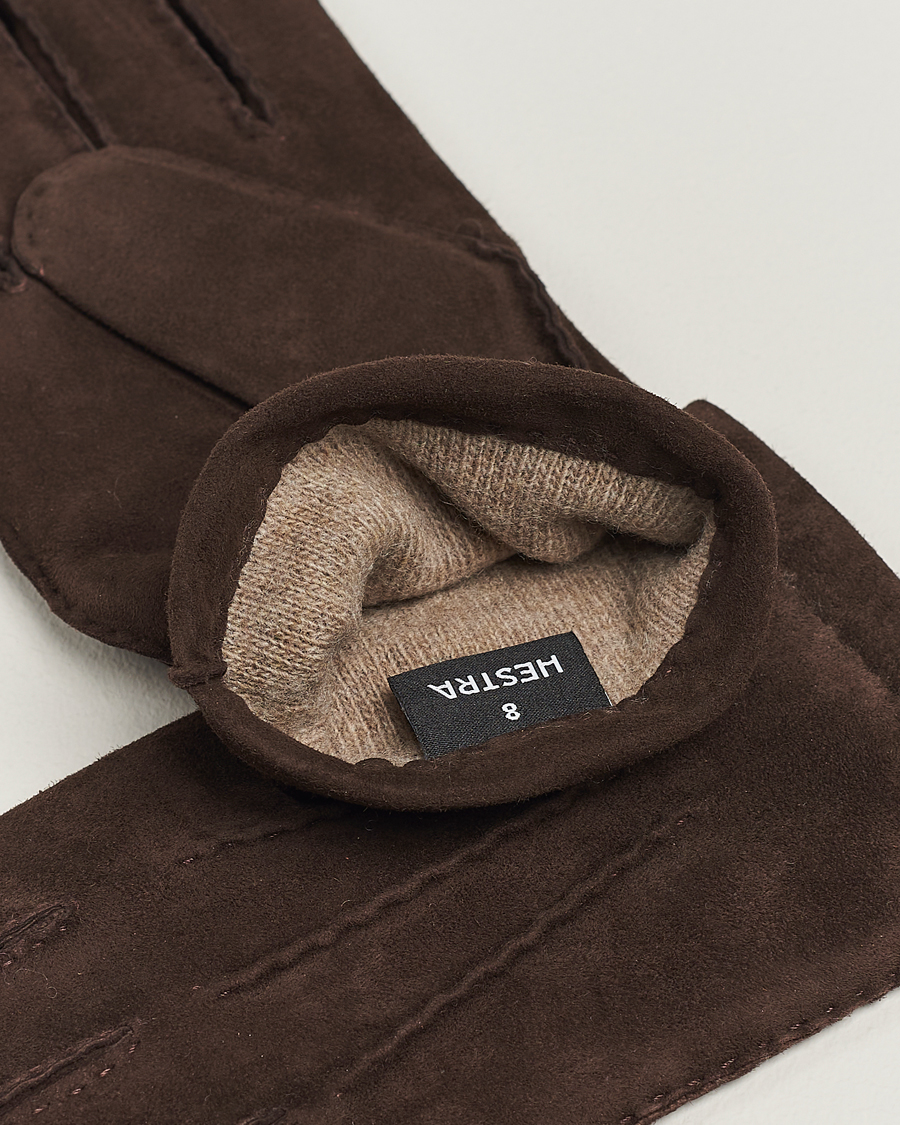 Herre |  | Hestra | Arthur Wool Lined Suede Glove Espresso