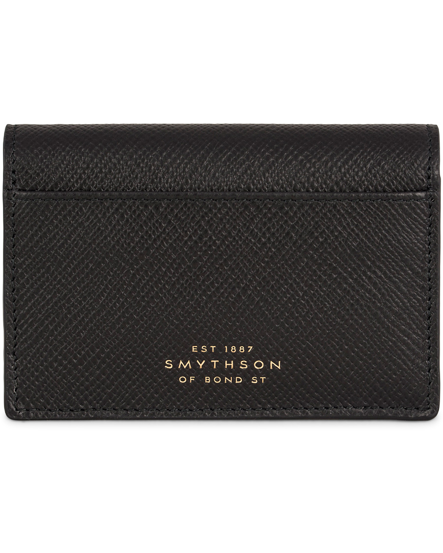 Herre | Smythson Panama Business Card Case Black Leather | Smythson | Panama Business Card Case Black Leather