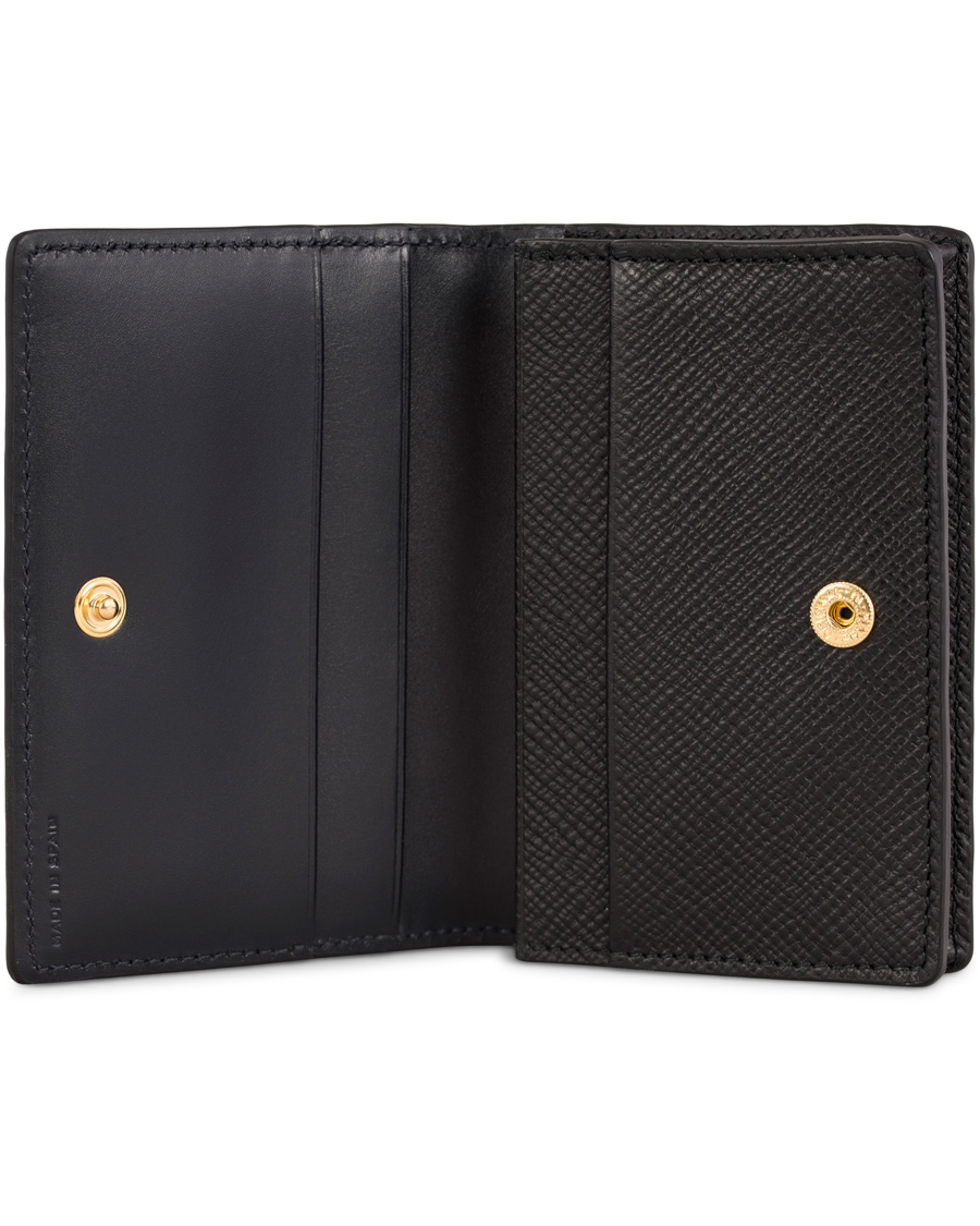 Herre | Smythson Panama Business Card Case Black Leather | Smythson | Panama Business Card Case Black Leather