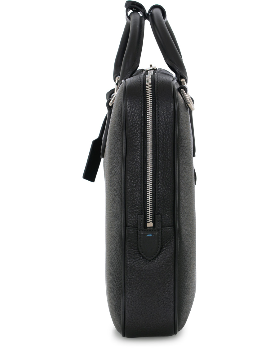 Herre | Smythson Burlington Slim Briefcase Black Deerskin | Smythson | Burlington Slim Briefcase Black Deerskin