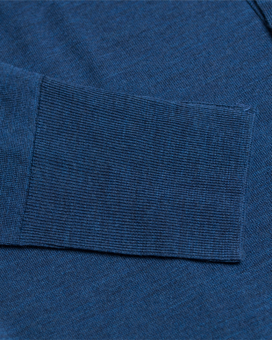 Herre | Trøjer | John Smedley | Bryn Extra Fine Merino Cardigan Indigo