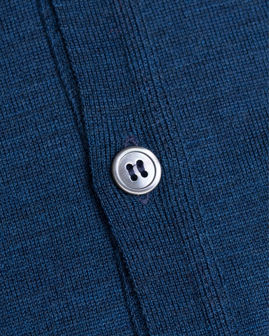 Herre | Trøjer | John Smedley | Bryn Extra Fine Merino Cardigan Indigo