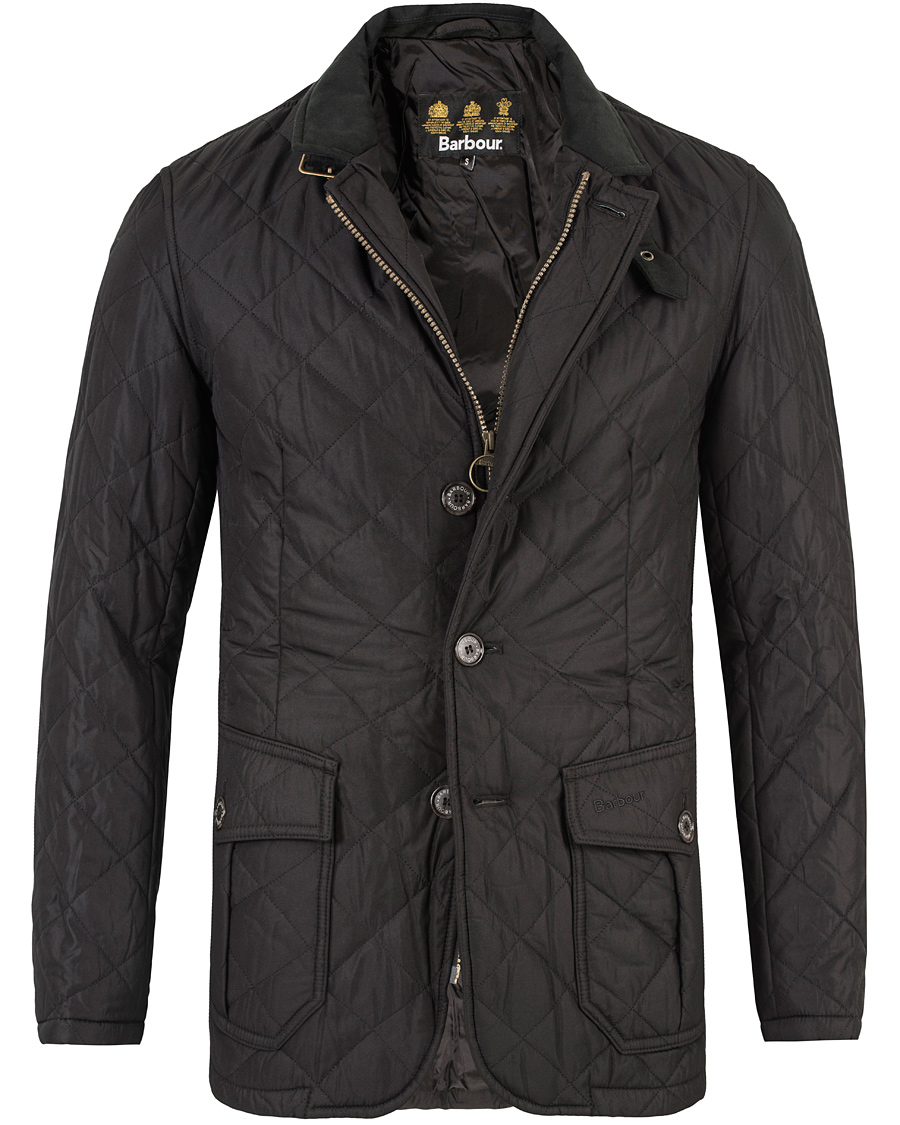 Barbour Lifestyle Quilted Lutz Jacket Black - CareOfCarl.dk