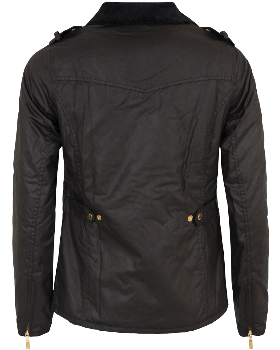Herre | Barbour International Women Finns Wax Jacket Black | Barbour International | Women Finns Wax Jacket Black