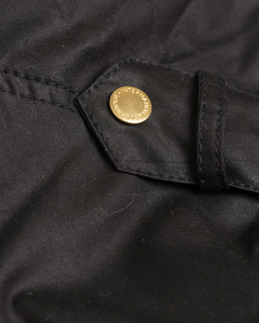 Herre | Barbour International Women Finns Wax Jacket Black | Barbour International | Women Finns Wax Jacket Black