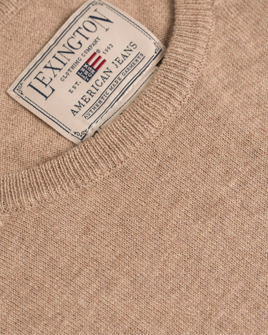Herre | Trøjer | Lexington | Jeff Crewneck Sweater Silver Mink Beige