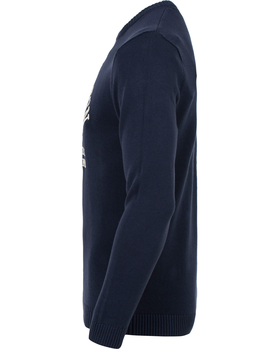 Herre | Trøjer | Lexington | Nelson Knitted Sweatshirt Deepest Blue