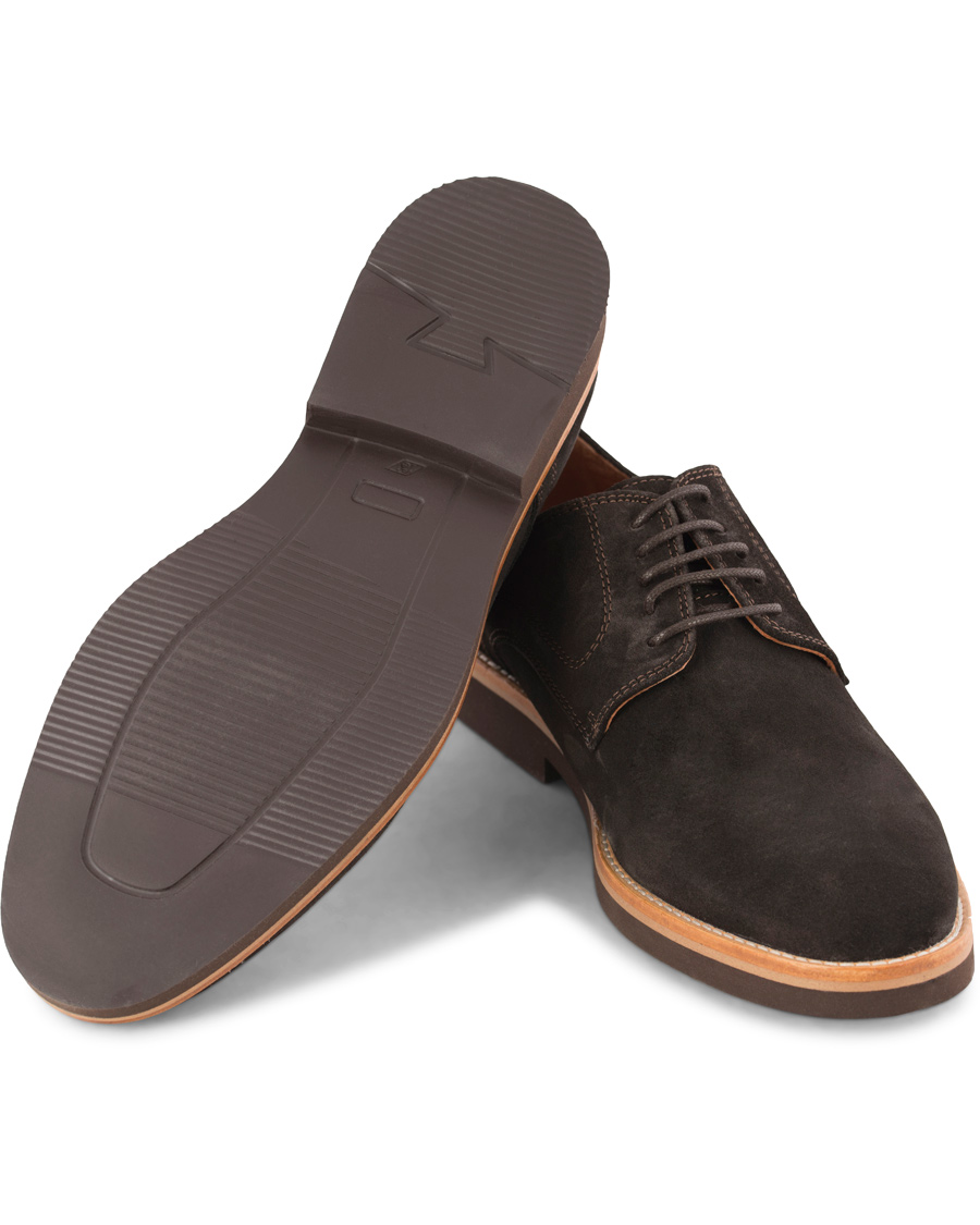 Herre | Morris Derby Suede Shoe Dark Brown | Morris | Derby Suede Shoe Dark Brown