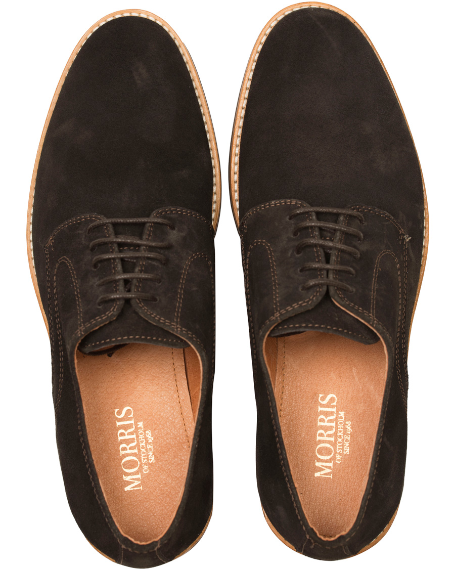 Herre | Morris Derby Suede Shoe Dark Brown | Morris | Derby Suede Shoe Dark Brown