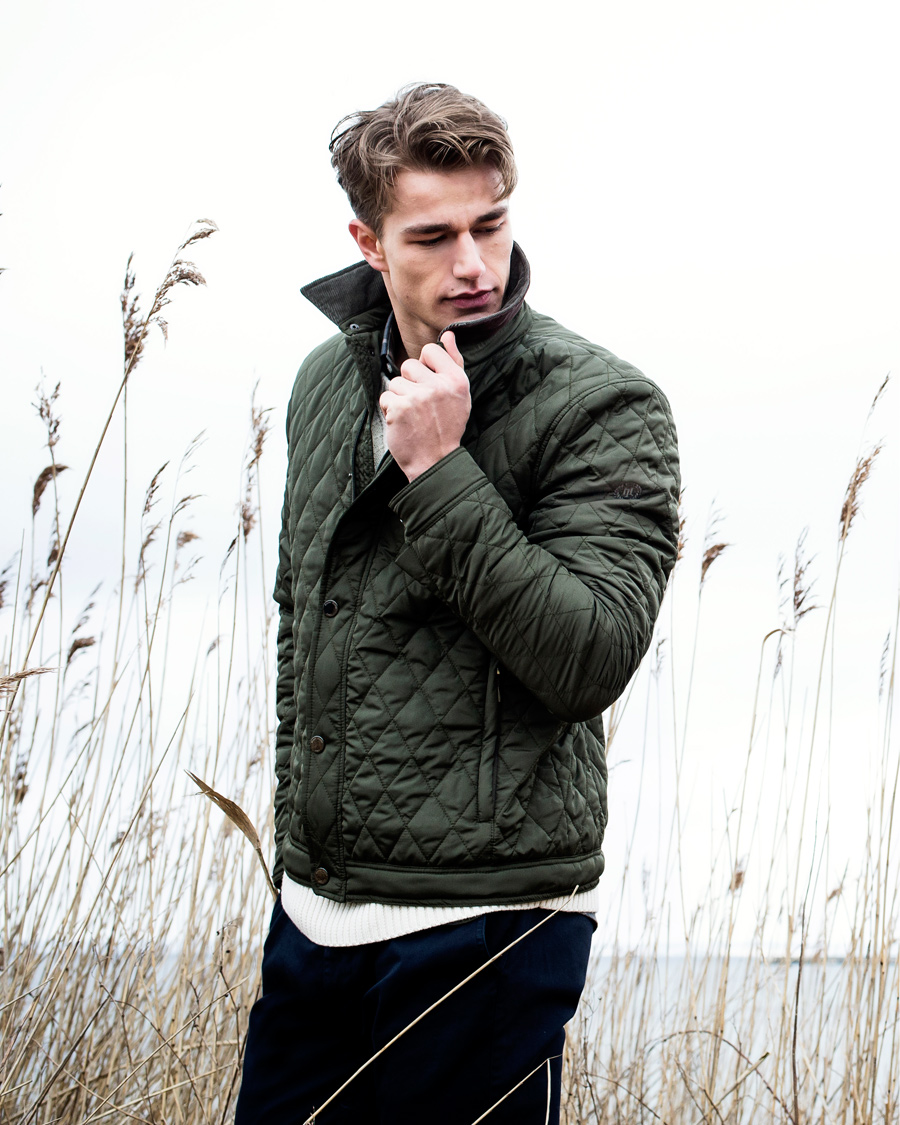 tempereret skrot lide Henri Lloyd Inver Quilted Jacket Forest Green - CareOfCarl.dk