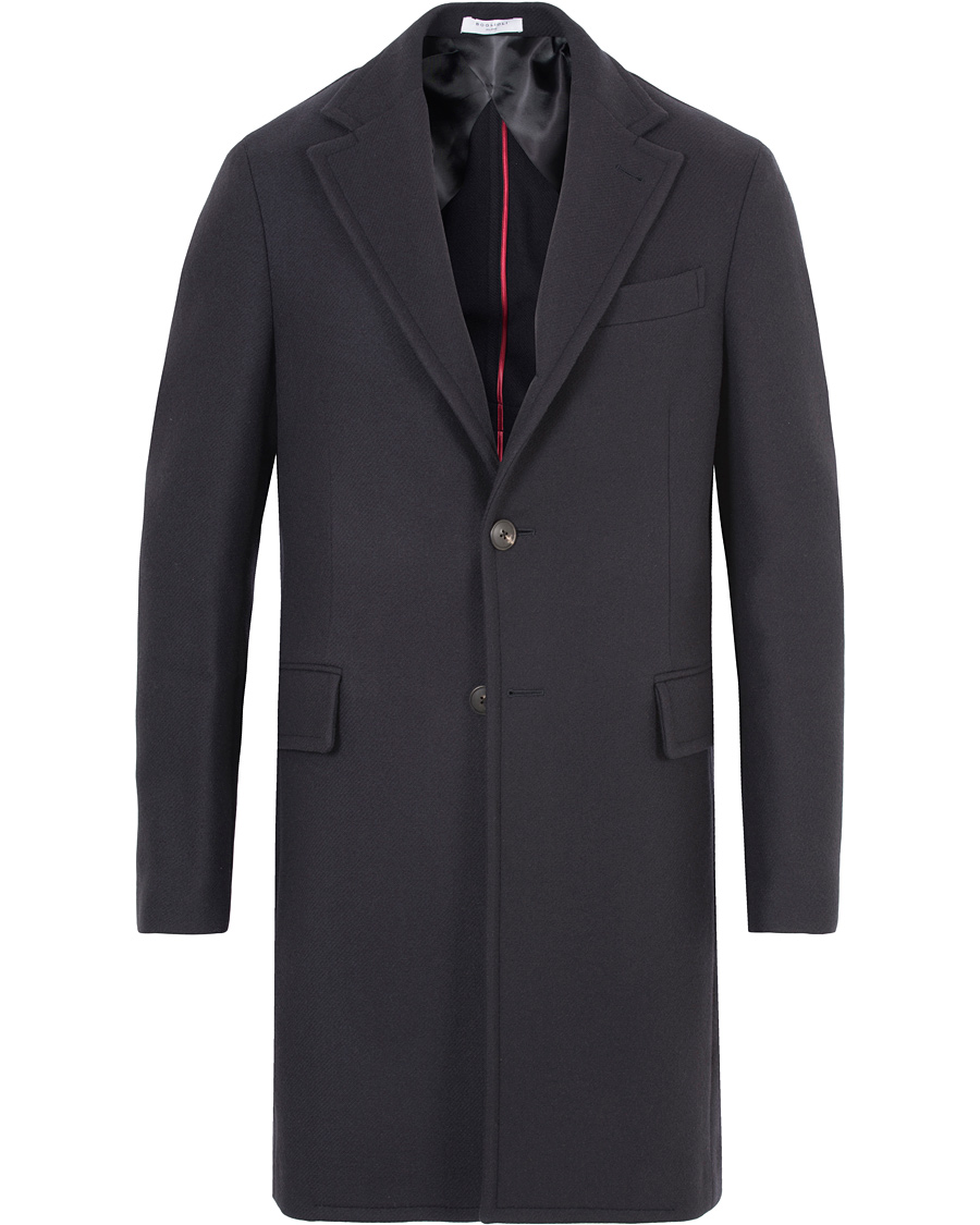 Herre | Jakker | Boglioli | Cappotto Wool Coat Navy