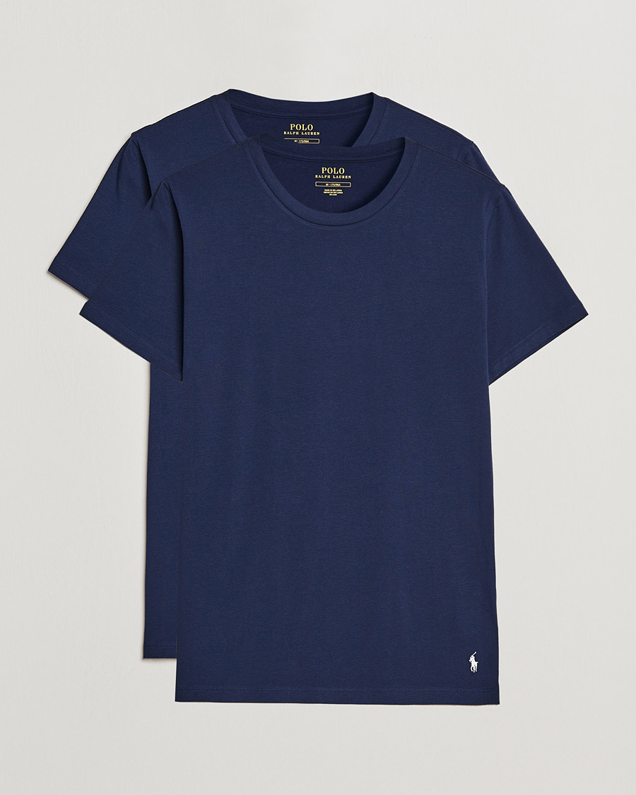 Herre | T-Shirts | Polo Ralph Lauren | 2-Pack Cotton Stretch Cruise Navy
