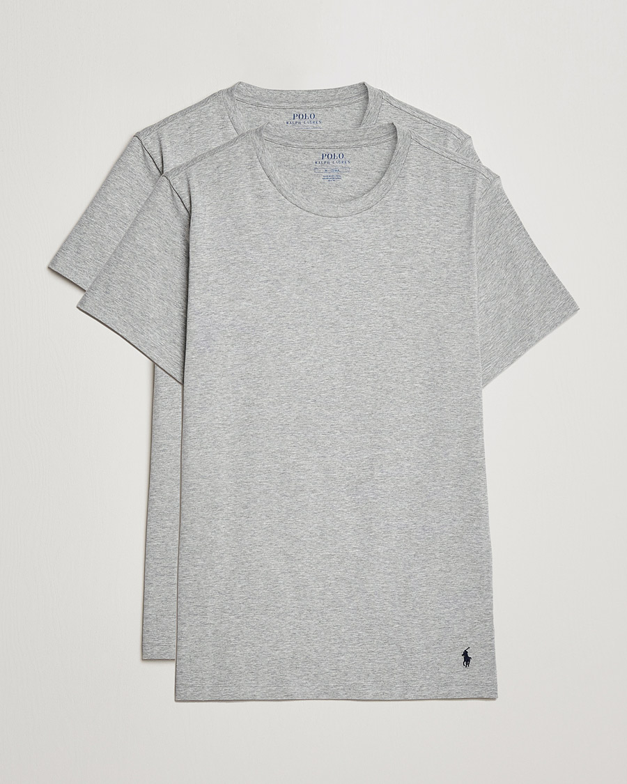 Herre | T-Shirts | Polo Ralph Lauren | 2-Pack Cotton Stretch T-Shirt Andover Heather