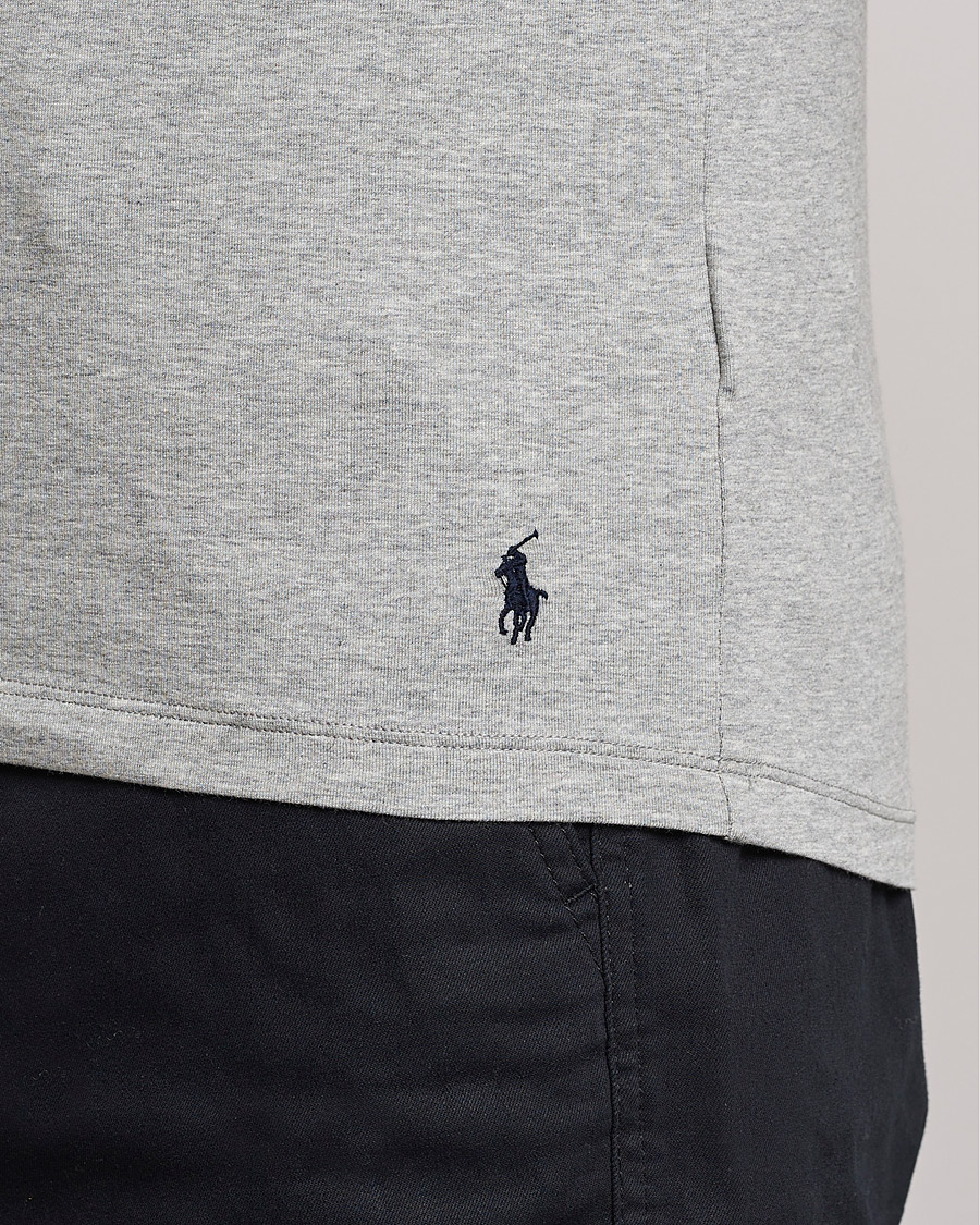 Herre | T-Shirts | Polo Ralph Lauren | 2-Pack Cotton Stretch Andover Heather Grey