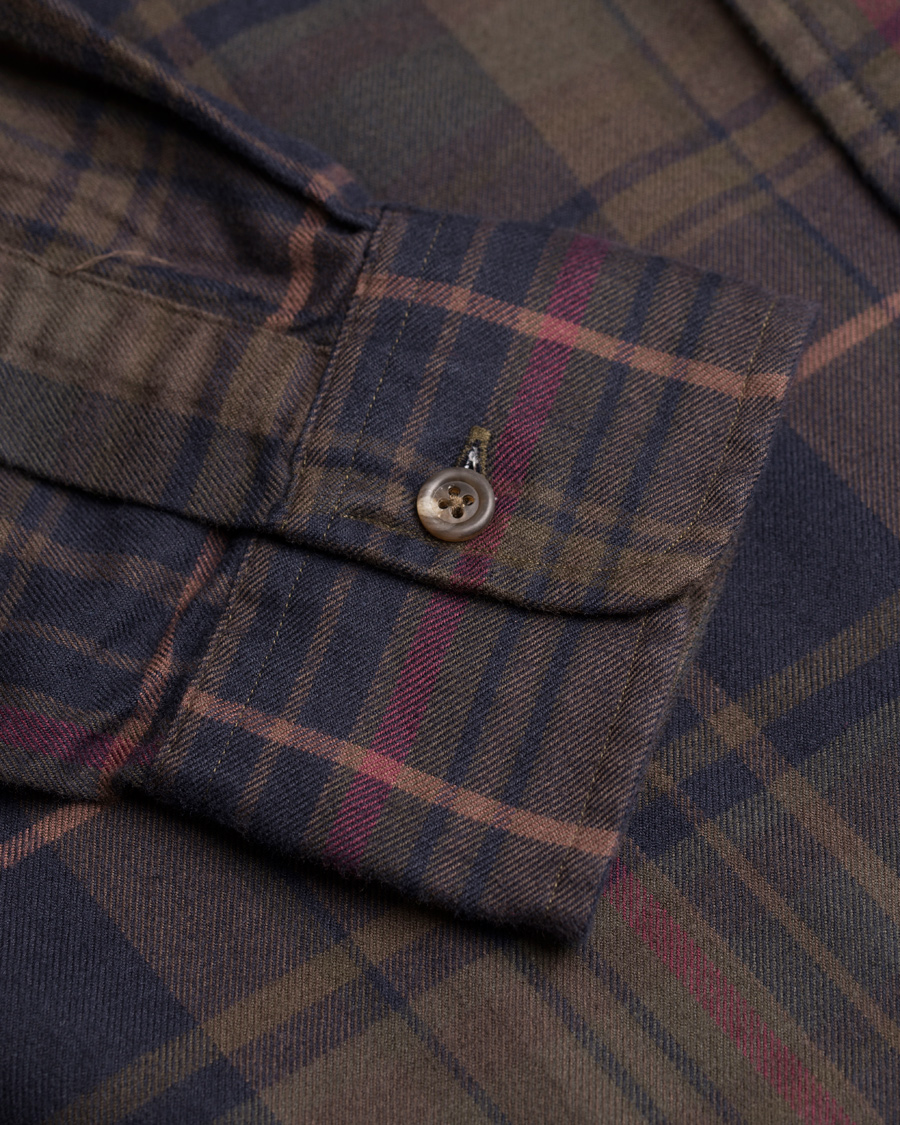 Herre | Skjorter | Polo Ralph Lauren | Estate Twill Check Shirt Olive/Violet Multi