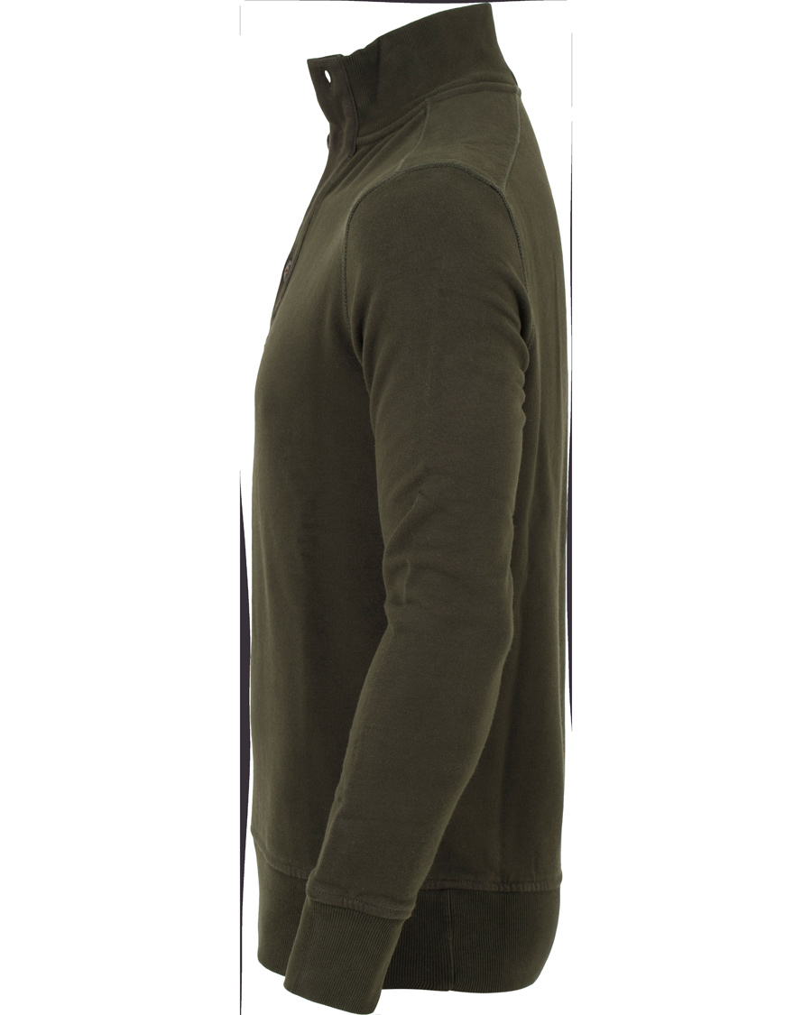 Herre | Trøjer | Polo Ralph Lauren | Half Button Knitted Sweater Squadron Green