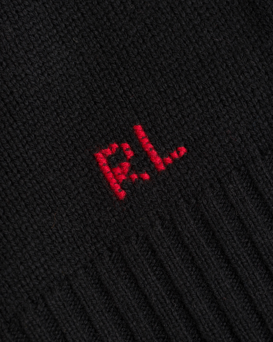 Herre | Trøjer | Polo Ralph Lauren | Bear Tuxedo Knitted Sweater Black