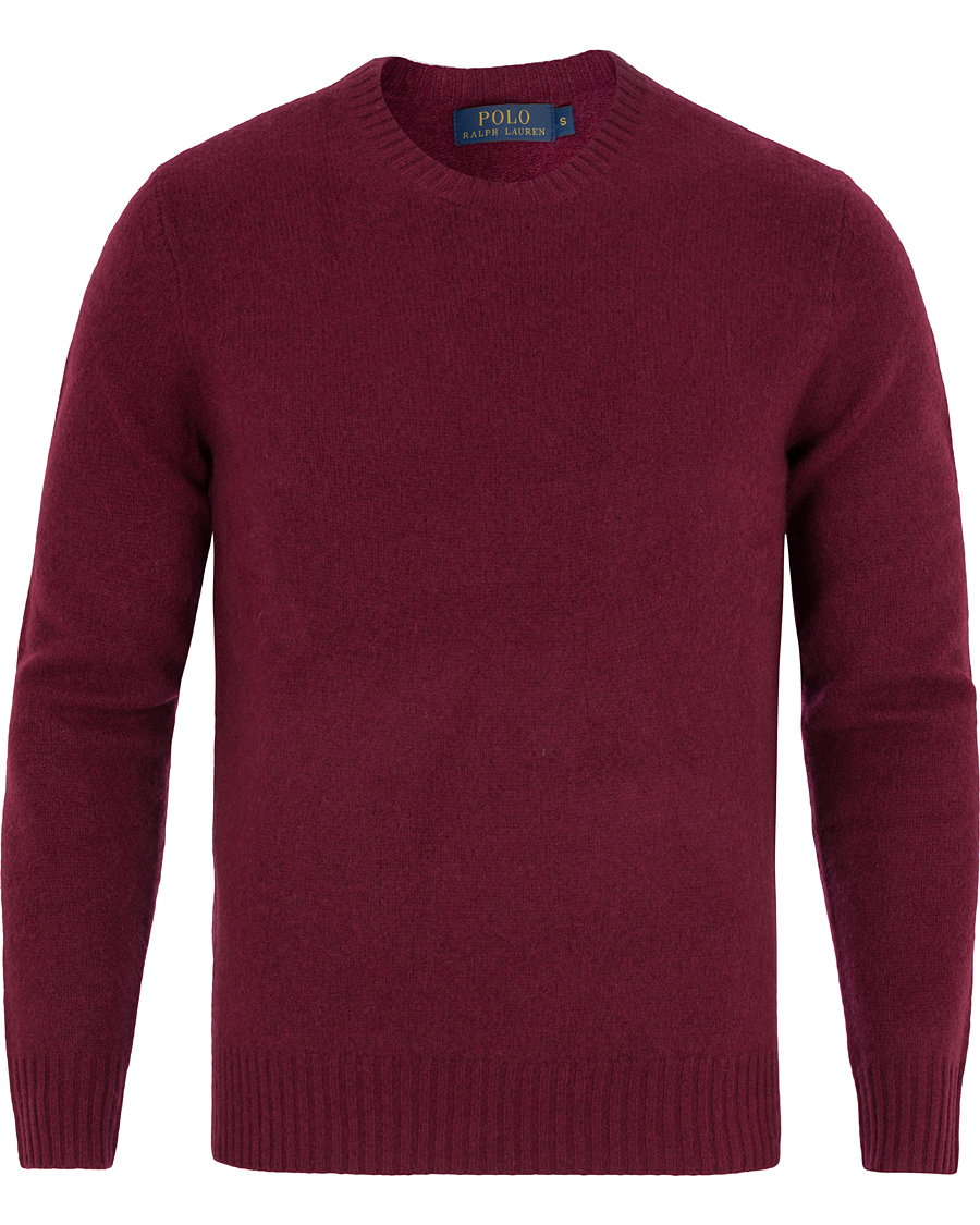 Herre | Trøjer | Polo Ralph Lauren | Wool/Cashmere Crew Neck Sweater Classic Wine Red