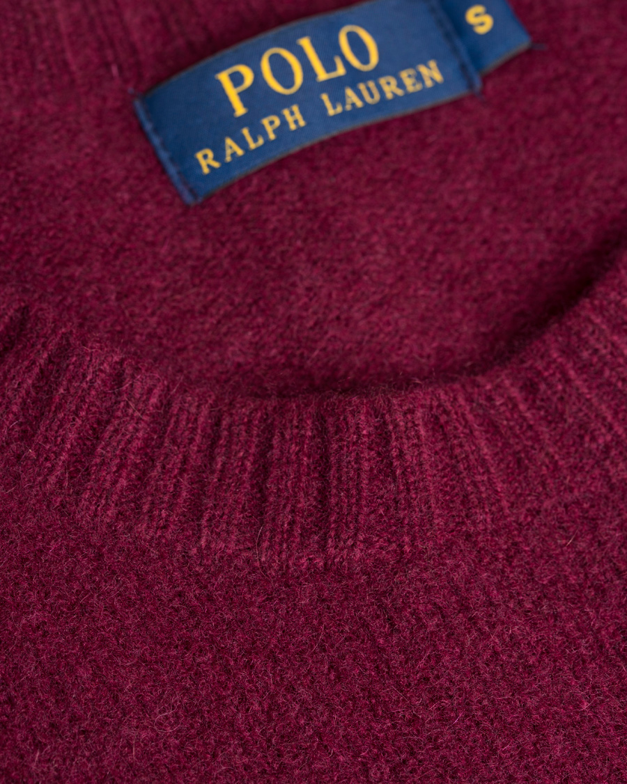 Herre | Trøjer | Polo Ralph Lauren | Wool/Cashmere Crew Neck Sweater Classic Wine Red