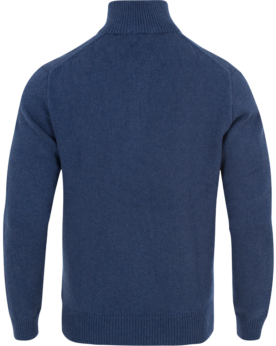 Herre | Trøjer | Polo Ralph Lauren | Cotton/Curado Half Zip Sweater Shale Blue Heather